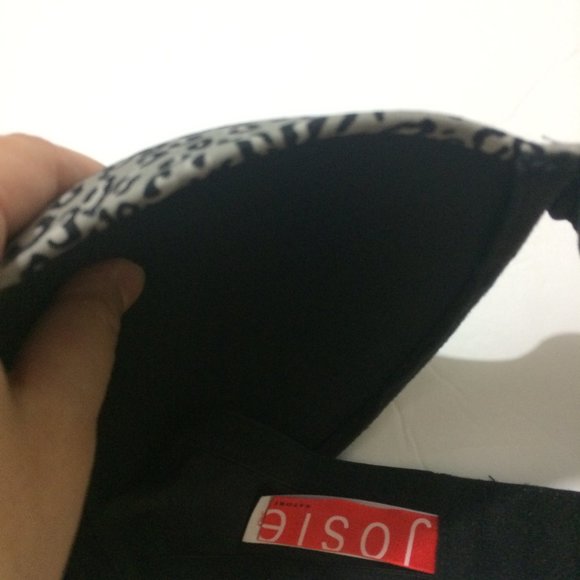 Josie Natori 34D Bra Kitten Print Black NWT - Picture 9 of 12